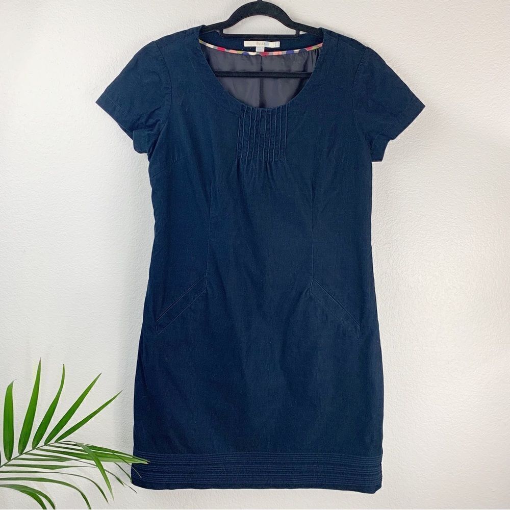 Boden Montartre Navy Corduroy Shift Dress